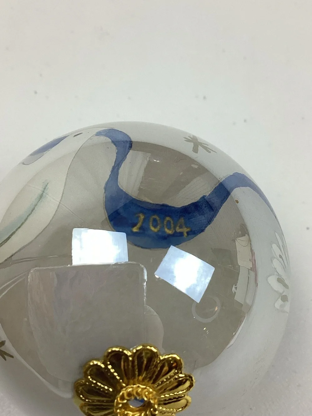 Vintage 2004 Li Bien Peace Doves Christmas Ornament with Velvet Box